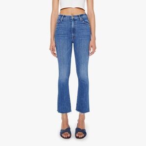 MOTHER The Hustler Ankle Fray Jean in Grasping at Straws size 32